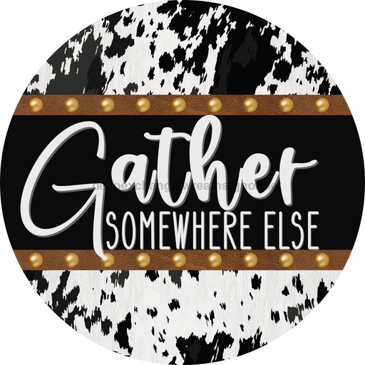 Cow Door Hanger Gather Dco-01373-Dh 18’ Round Wood