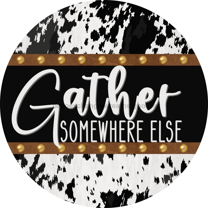 Cow Door Hanger Gather Dco-01373-Dh 18’ Round Wood