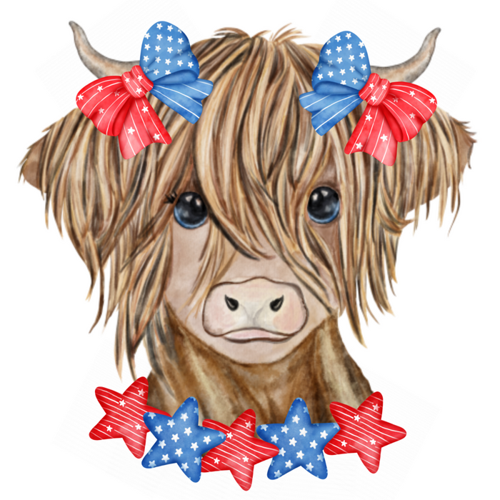 Cow Door Hanger Patriotic Decoe-W-825-Dh 22’ Wood