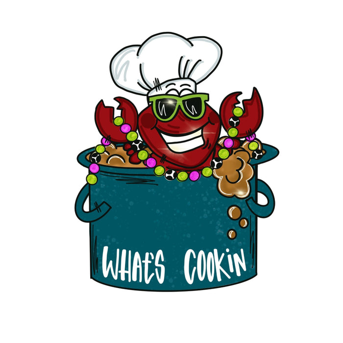 Crawfish Boil Door Hanger, MJ-W-00089-DH, 22in Wood Door Hanger