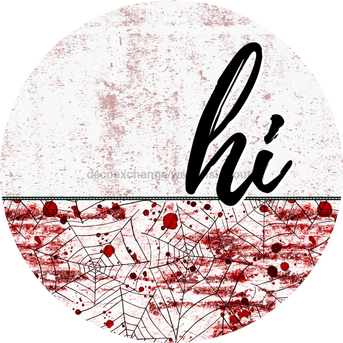 Crime Scene Door Hanger Dco-01624-Dh 18’ Round Wood