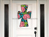 Cross Sign Floral Spring Wood Sign Door Hanger Decoe-W-139 22
