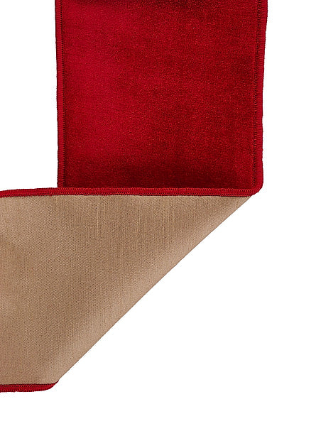4" X 10YD Velvet/Dupioni Fused Red/Gold LX4039C9