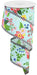 2.5"X10YD Graphic FLORALS/STRIPE Aqua/Pink/Blu/Yel/Grn/Red RGA8518WC