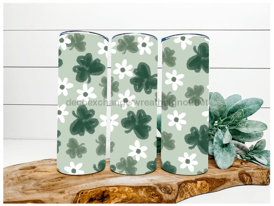 Daisy Shamrock 20 oz Skinny Tumbler DECOETUMBLER-028 - DecoExchange