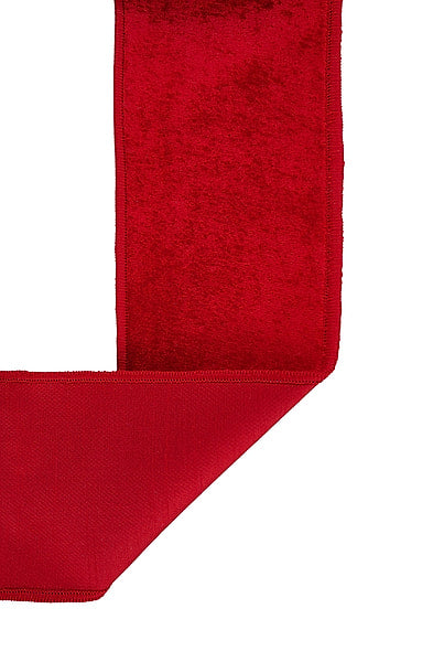 2.5" X 10YD Velvet/Dupioni Fused Red LX403824