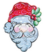 Christmas Door Hanger, Santa wood sign, DD-W-0002-DH, 22" Door Hanger - DecoExchange®