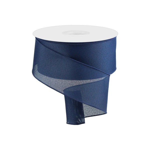 100ft Rolls – 4in x 100ft faux burlap ribbon roll, navy blue