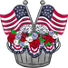 Patriotic Sign, USA Sign, DECOE-W-905012-DH, Sign For Wreath, 22" Door Hanger - DecoExchange®