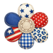 Patrotic Sign, Quilt Flower, DECOE-W-905014-DH, Sign For Wreath, 22" Door Hanger - DecoExchange®