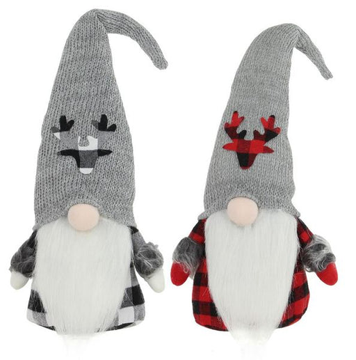 2 Asst 10"H Gnome Grey/Red/Black/White XN4270