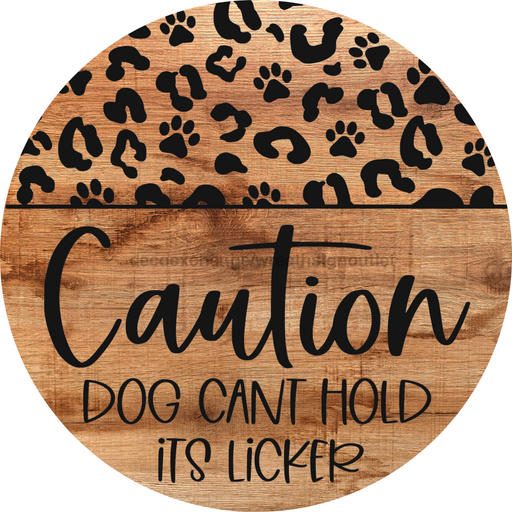 Dog Door Hanger Cant Hold Licker Dco-01049 Sign For Wreath 18 Round