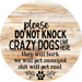 Dog Door Hanger Do Not Knock Dco-01074 Sign For Wreath 18 Round
