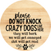 Dog Door Hanger Do Not Knock Dco-01075 Sign For Wreath 18 Round
