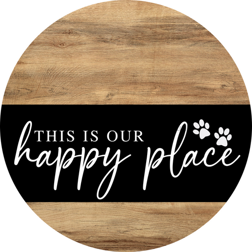 Dog Door Hanger, Hello Brought Treats Door Hanger, DCO-01975-DH, 18" Round Wood