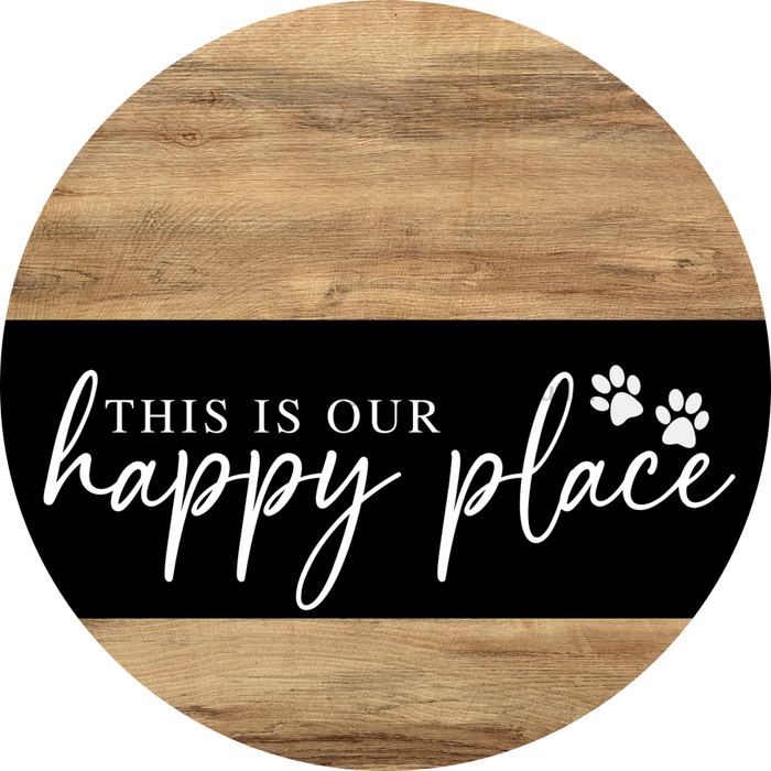 Dog Door Hanger, Hello Brought Treats Door Hanger, DCO-01975-DH, 18" Round Wood