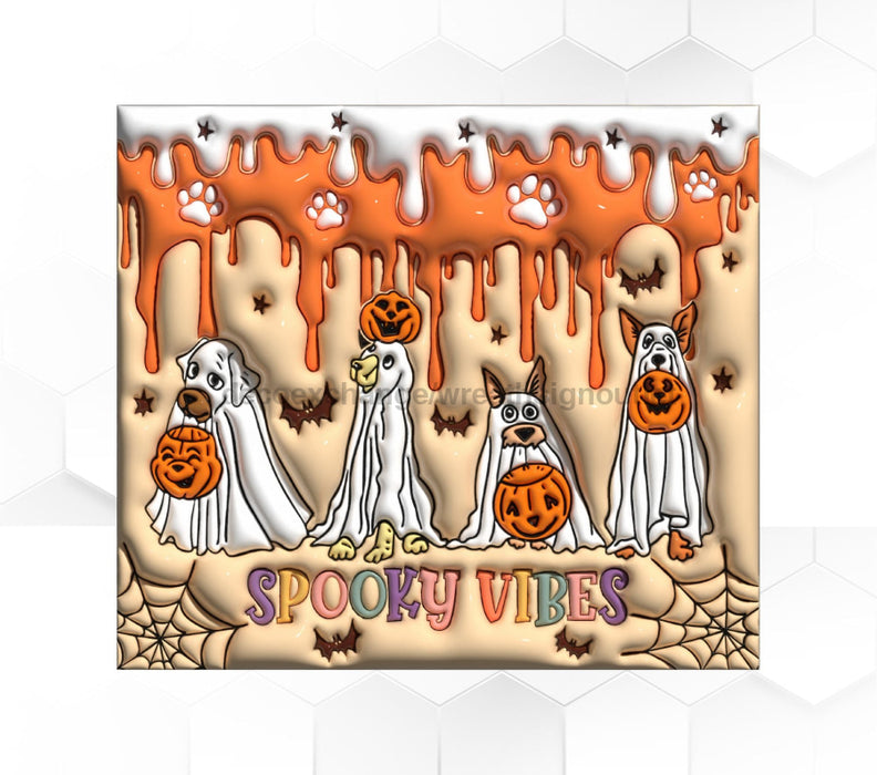 Dog Halloween Tumbler 20 Oz Skinny Decoetumbler-377