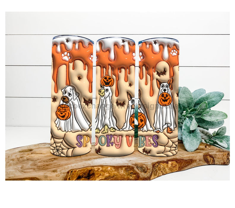 Dog Halloween Tumbler 20 Oz Skinny Decoetumbler-377