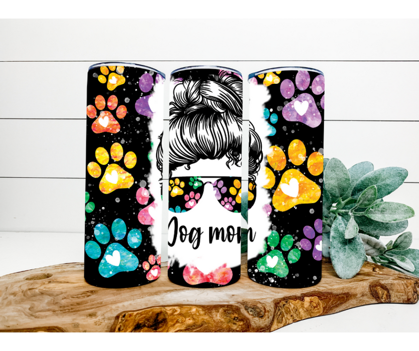 Dog Mom Tumbler, 20 oz Skinny Tumbler DECOETUMBLER-178 - DecoExchange