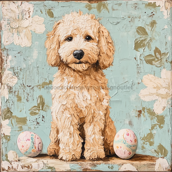 Dog Sign, Doodle Sign, DCO-13000, Sign For Wreath, 10x10" Metal Sign