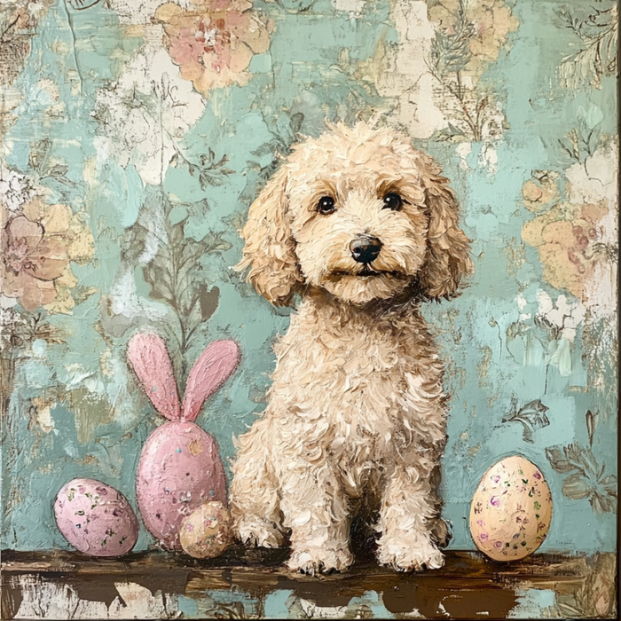 Dog Sign, Doodle Sign, DCO-13001, Sign For Wreath, 10x10" Metal Sign