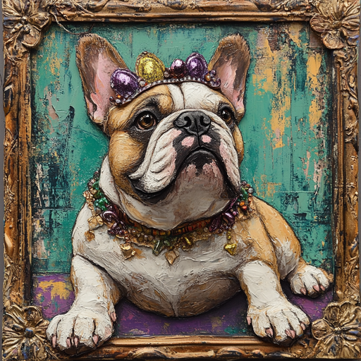 Dog Sign, English Bulldog Sign, DCO-12951, Sign For Wreath, 10x10" Metal Sign