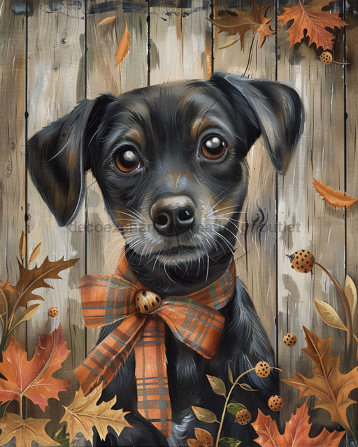 Dog Sign Fall Dco-01692 For Wreath 8X10’ Metal