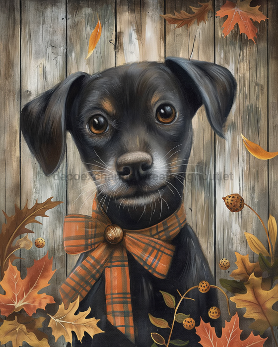 Dog Sign Fall Dco-01693 For Wreath 8X10’ Metal