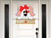 Dog Sign Love Valentines Day Wood Sign Door Hanger Decoe-W-345 22