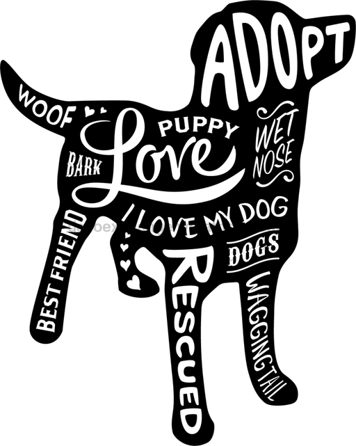 Dog Sign, Rescue Dog, DecoExchange Sign, wood sign, DECOE-W-037 - DecoExchange®