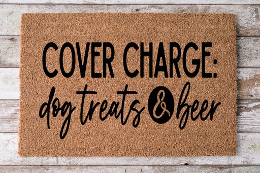 Dog Treats and Beer - Funny Door Mat - 30x18" Coir Door Mat - DECOE-CM-013 - DecoExchange
