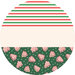 Door Hanger, Christmas Sign, Green Stripe Christmas Cake Sign, Welcome Sign, 18" Wood Sign, Round Sign, DecoExchange - DecoExchange®