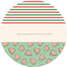 Door Hanger, Christmas Sign, Mint Stripe Christmas Cake Sign, Welcome Sign, 18" Wood Sign, Round Sign, DecoExchange - DecoExchange®