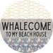 Door Hanger, Funny Nautical Sign, Whalecome Sign, Whale Sign, Beach Sign, Turtle Sign, 18" Wood Sign, Round Sign, DecoExchange - DecoExchange®