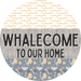 Door Hanger, Funny Nautical Sign, Whalecome Sign, Whale Sign, Beach Sign, Turtle Sign, 18" Wood Sign, Round Sign, DecoExchange - DecoExchange®