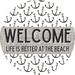 Door Hanger, Nautical Sign, Anchor Sign, Beach Sign, 18" Wood Sign, Round Sign, DecoExchange - DecoExchange®