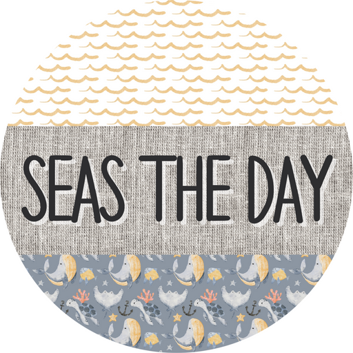 Door Hanger, Nautical Sign, Whale Sign, Beach Sign, Turtle Sign, 18" Wood Sign, Round Sign, DecoExchange - DecoExchange®