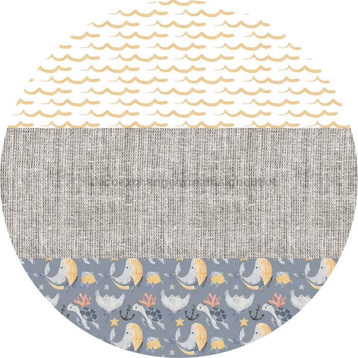 Door Hanger, Nautical Sign, Whale Sign, Beach Sign, Turtle Sign, 18" Wood Sign, Round Sign, DecoExchange - DecoExchange®