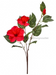 Double Hibiscus & Bud 29’’ Mtf24136-Red Greenery