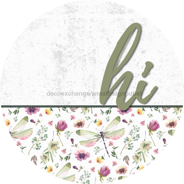 Dragonfly Door Hanger Dco-01610-Dh 18’ Round Wood