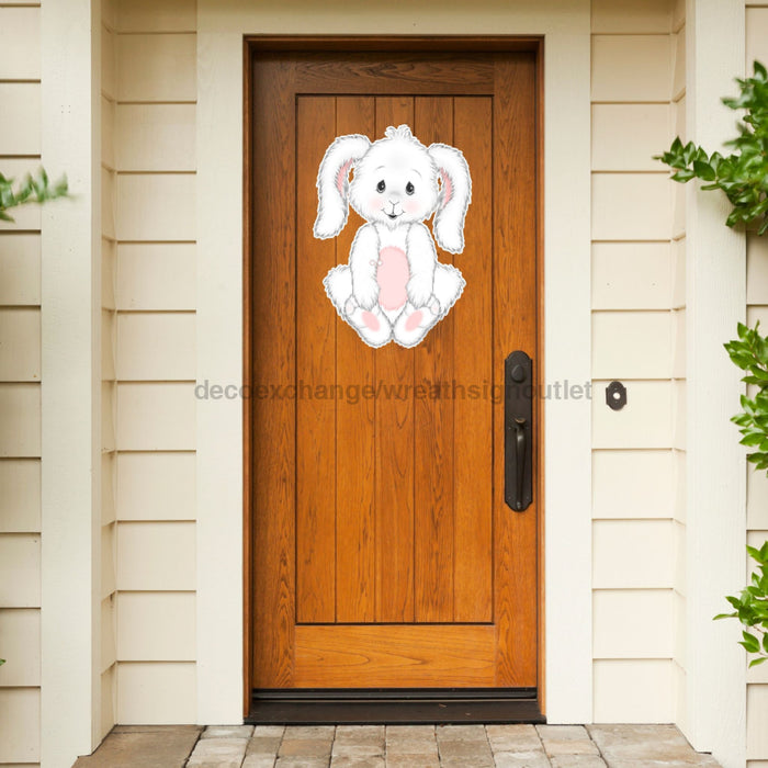 Easter Bunny Door Hanger Cut Bow Holes Wood Sign Decoe-W-903445 22