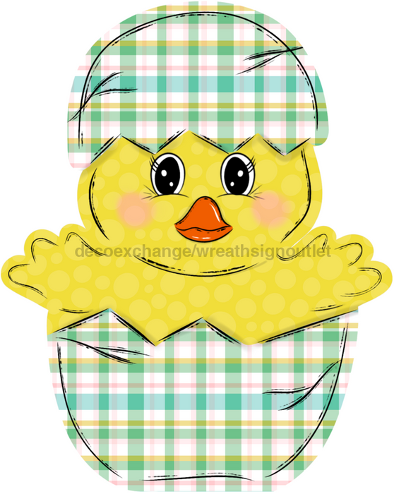 Easter Chick Door Hanger Decoe-W-915-Dh 22’ Wood