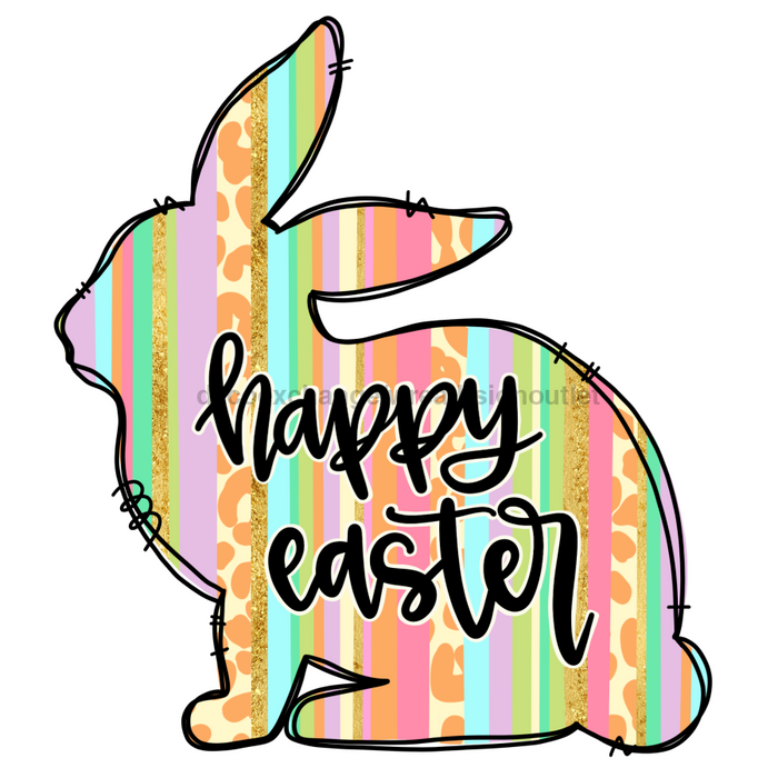 Easter Door Hanger Bunny Decoe-W-658-Dh 22’ Wood