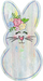Easter Door Hanger Bunny Decoe-W-772-Dh 22’ Wood