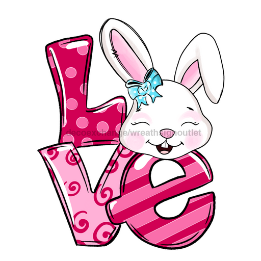 Easter Door Hanger Bunny Wood Sign Decoe-W-509 22
