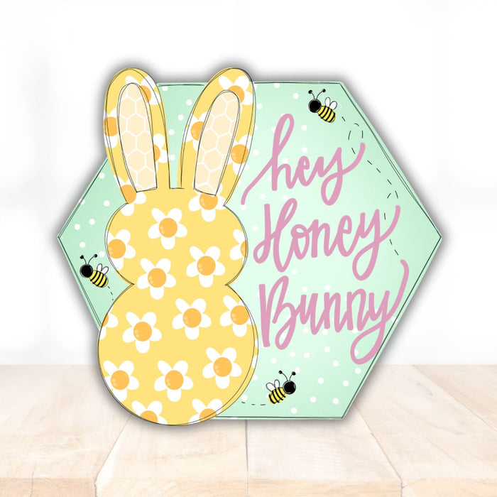 Easter Door Hanger Hey Honey Bunny Tww-W-0001 22’ Wood