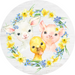 Easter Door Hanger Wreath Dco-01206-Dh 18 Round Wood