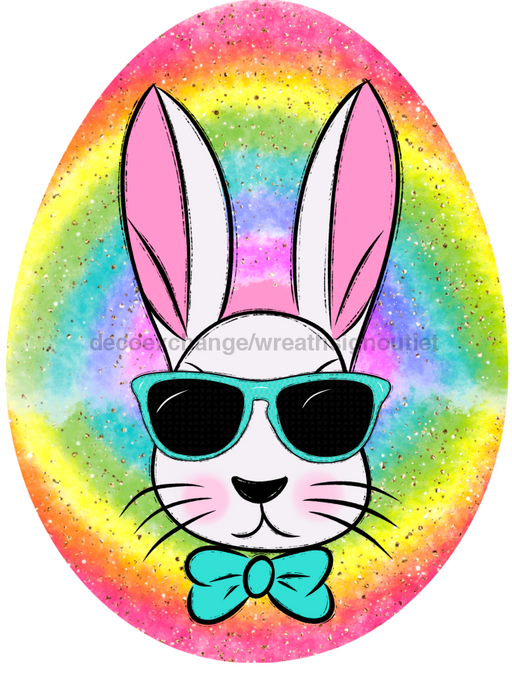 Easter Egg Door Hanger Bunny Decoe-W-762-Dh 22’ Wood