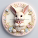 Easter Sign, 3D Bunny Look, DCO-12854, Sign For Wreath, 10" Metal Sign