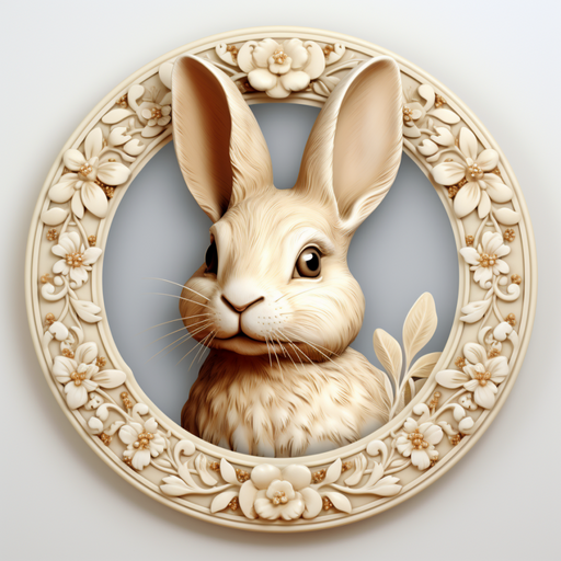 Easter Sign, 3D Bunny Look, DCO-12871, Sign For Wreath, 10" Metal Sign